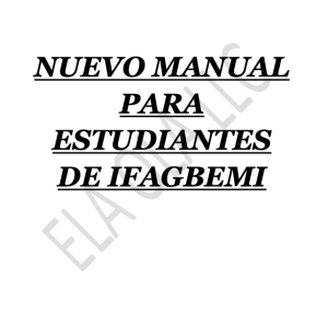 Nuevo manual para estudiantes de Ifagbemi